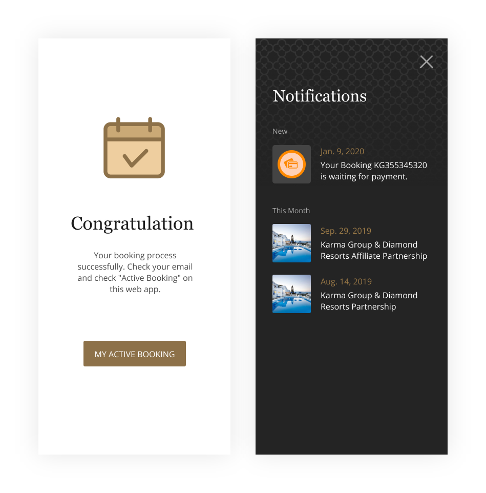 Booking Success & Notifications