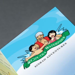 Ciputra Water Park Trifold Brochure Layout