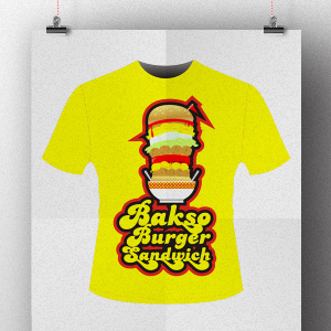Bakso Burger Sandwich T-Shirt