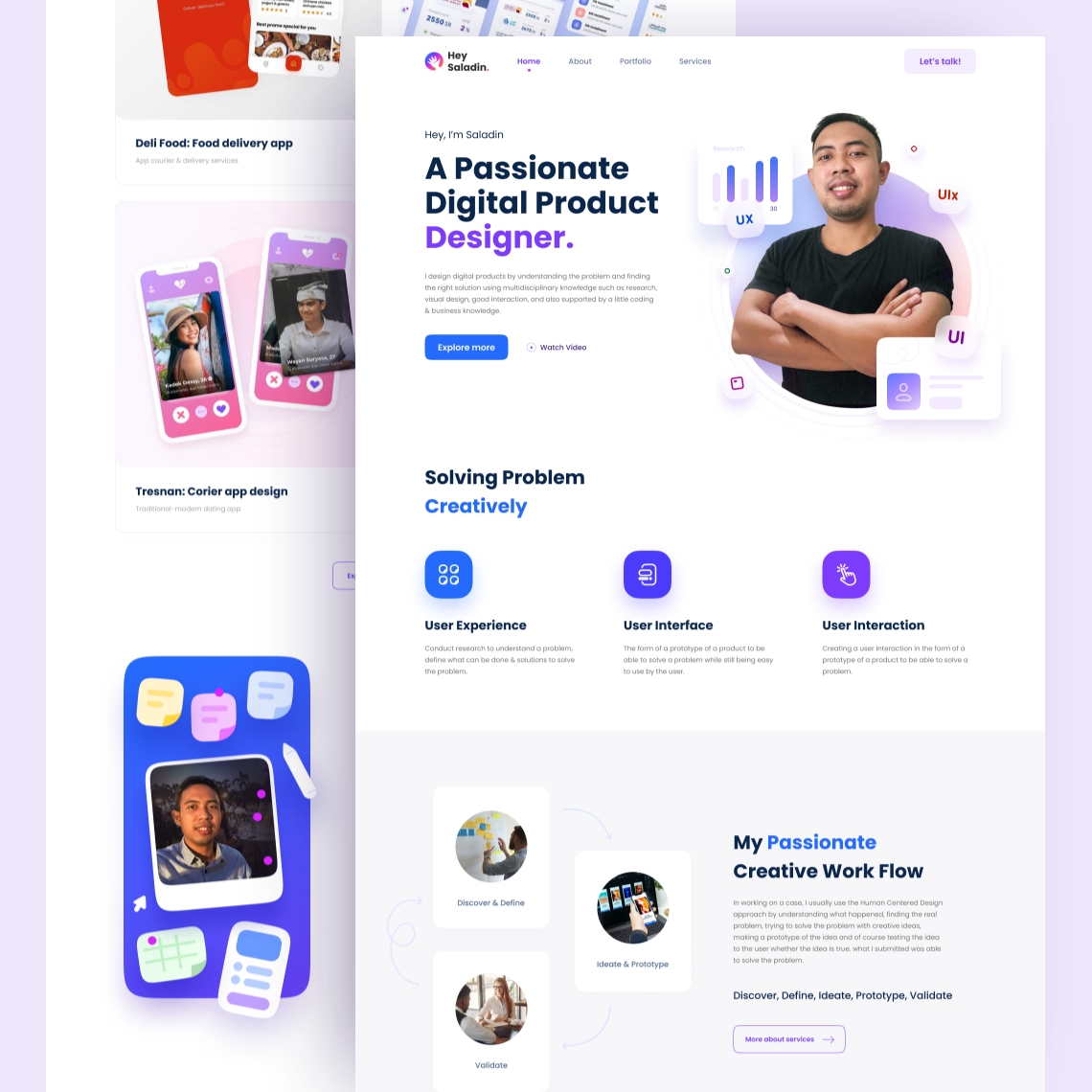 HeySaladin - Web Design Revamp - Light